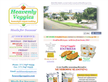 Tablet Screenshot of heavenlyveggies.com